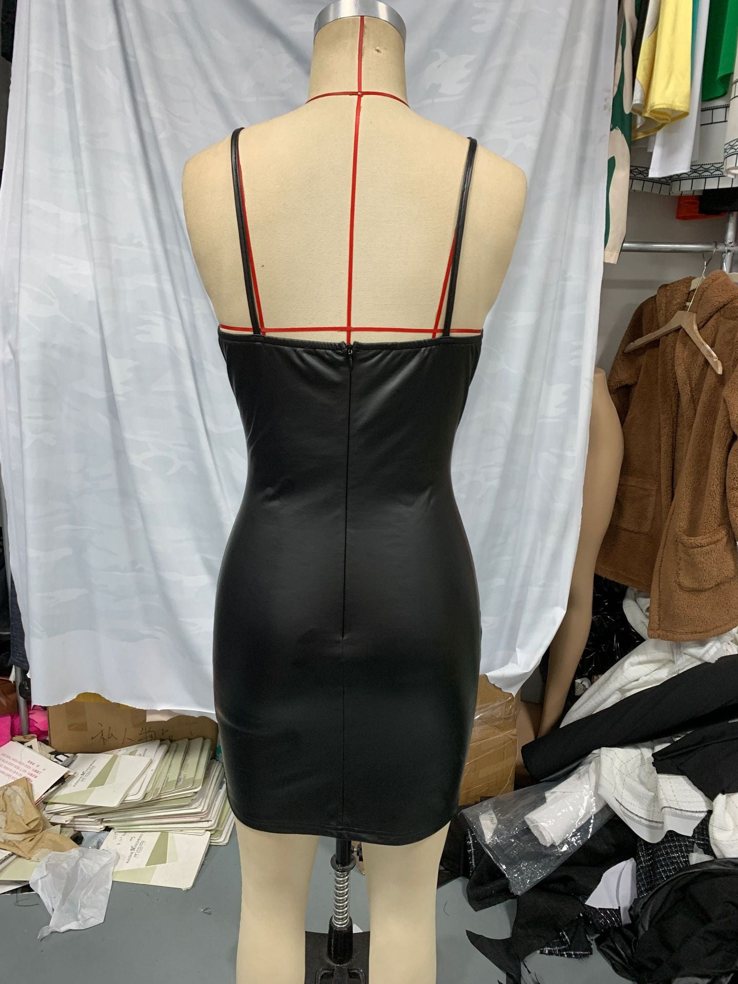 Women Backless Strapless Bodycon Dress 6