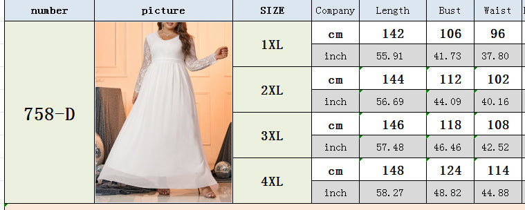 Plus Size Women Chiffon Backless Dress 7