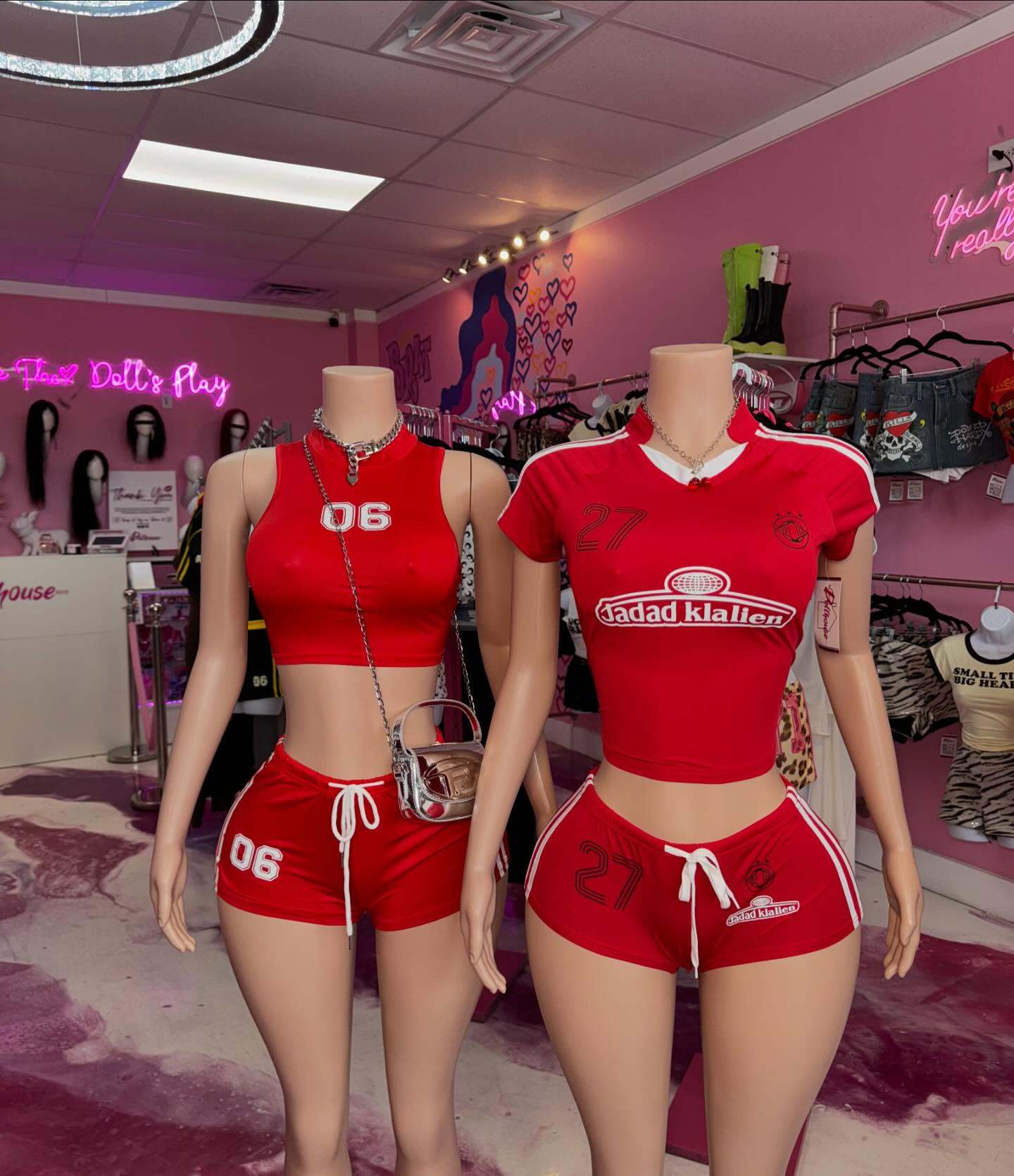 Women Printed Retro Sports Short-sleeved Top Lace-up Shorts Two-piece Set 5