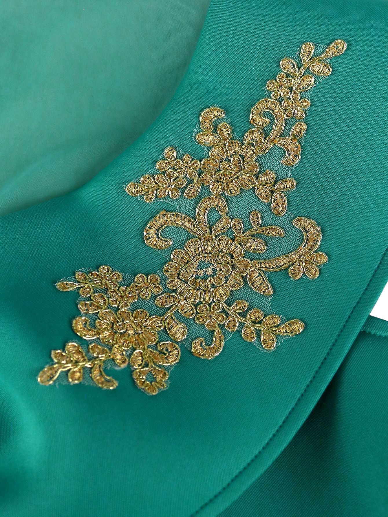 Women Shawl Sleeve Ruffle Dress 8