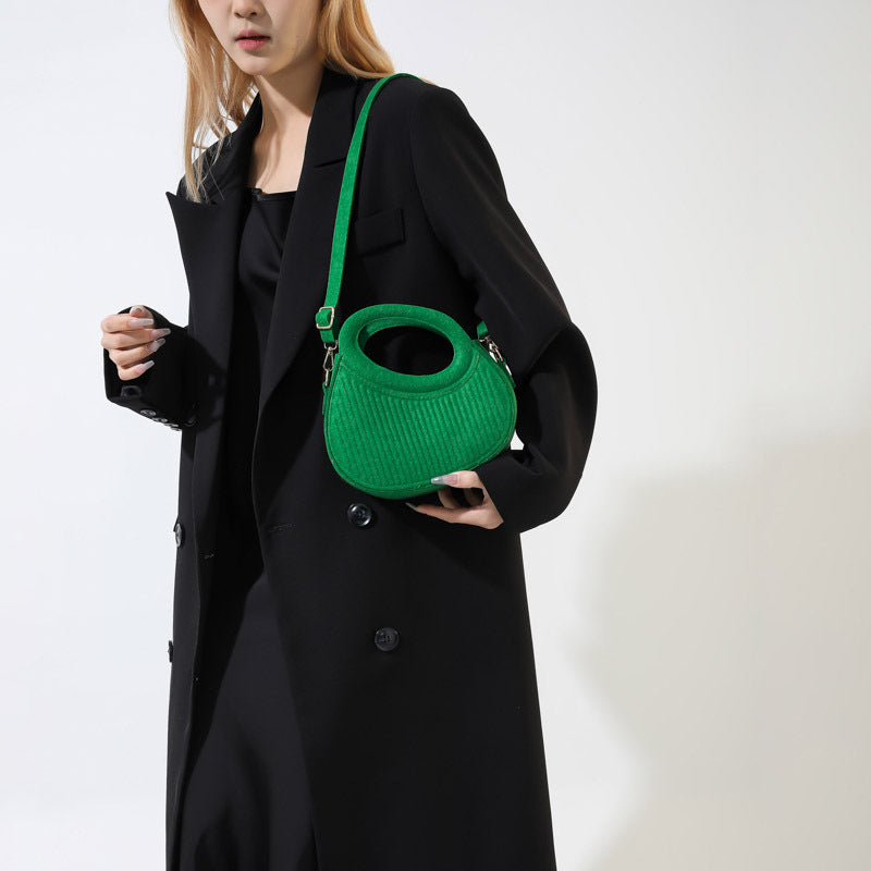 Women winter handbag single shoulder pleated Casual crossbody bag 10