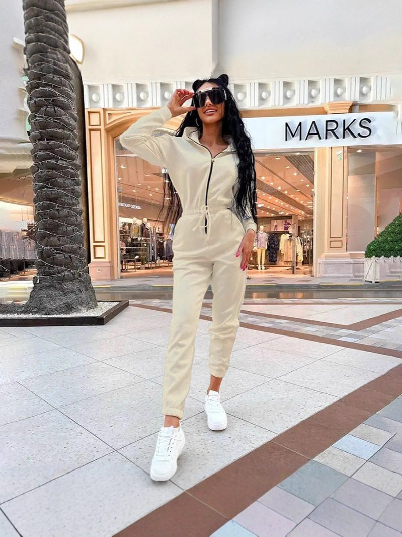 Women Deer Pu-Leather Jumpsuit 5