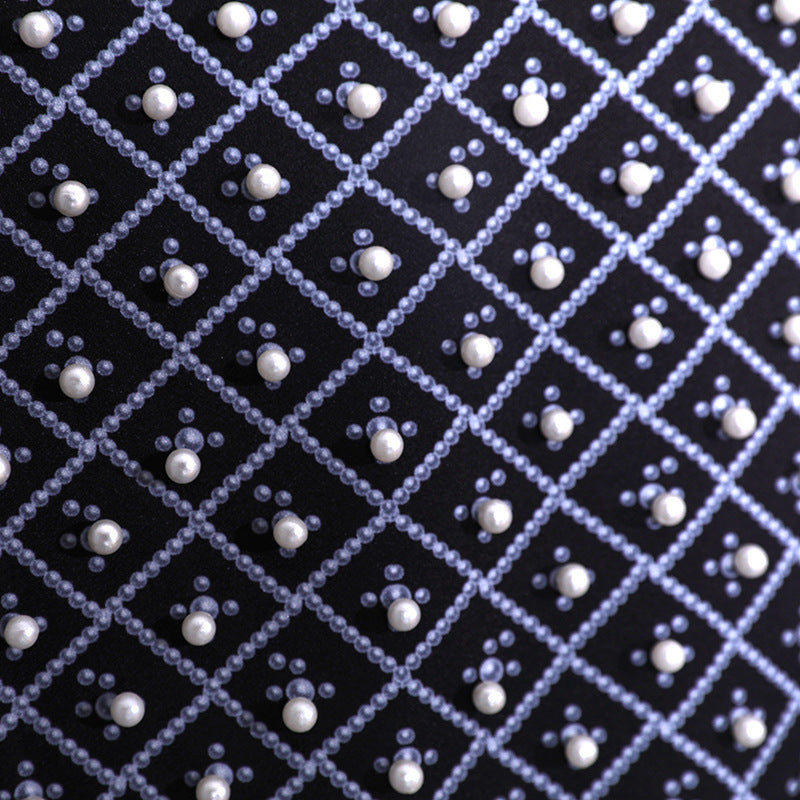 Women French Vintage Beaded Print V-Neck Casual Jacket 5