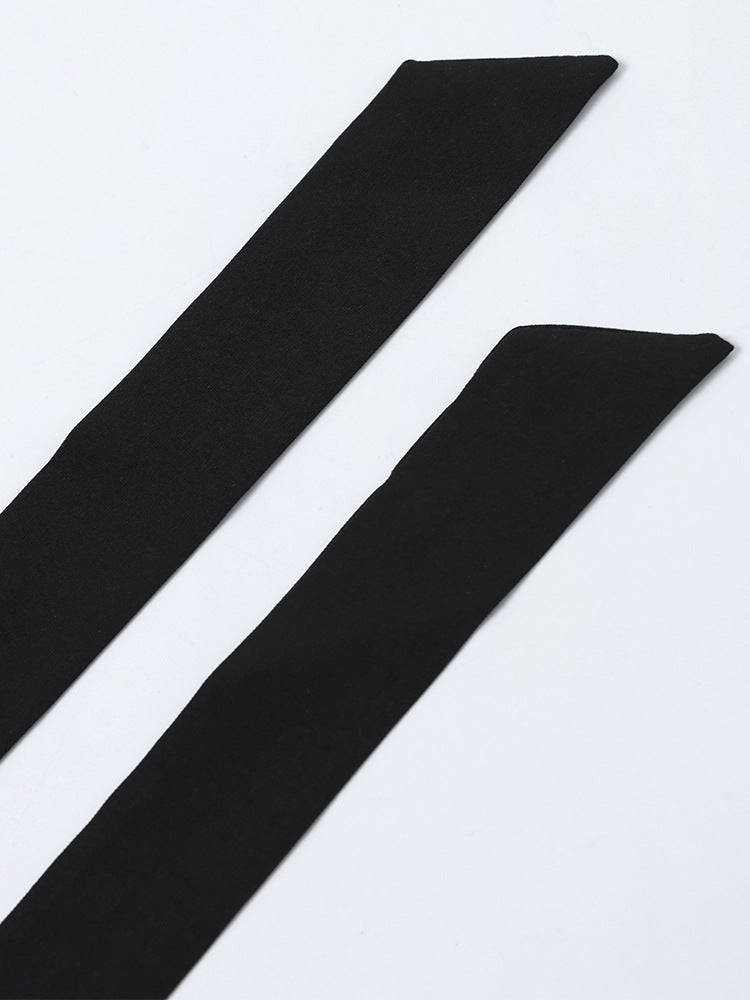 Lace Patchwork Halter Lace-Up A-Line Dress 14