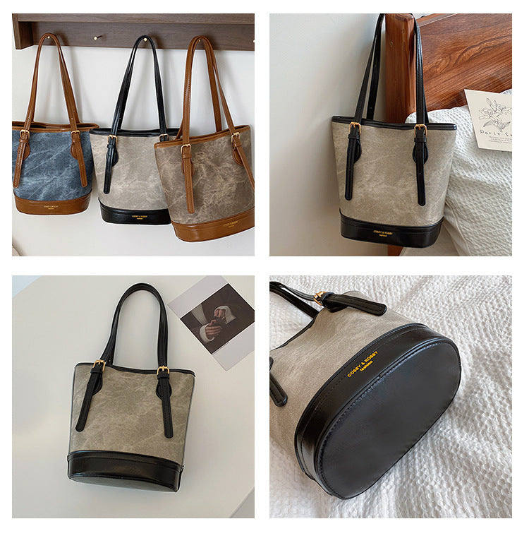 Autumn And Winter Retro Armpit Bags For Women Trendy And Fashionabletote Bags Versatile Large-Capacity Bucket Bags 12