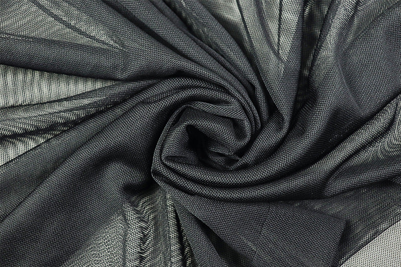 Women Solid Patchwork Sleeveless Turtleneck Pleated Bodycon Dress 17