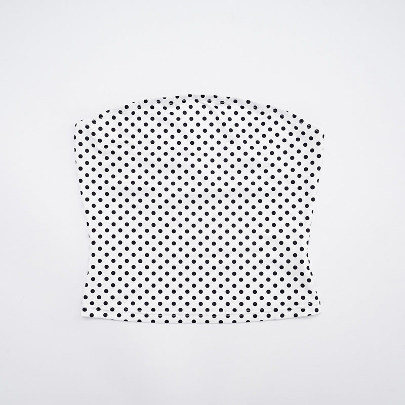 Women's Sexy Color Block Polka Dot Long Sleeve Cape Shorts Vest Three-Piece Set 10