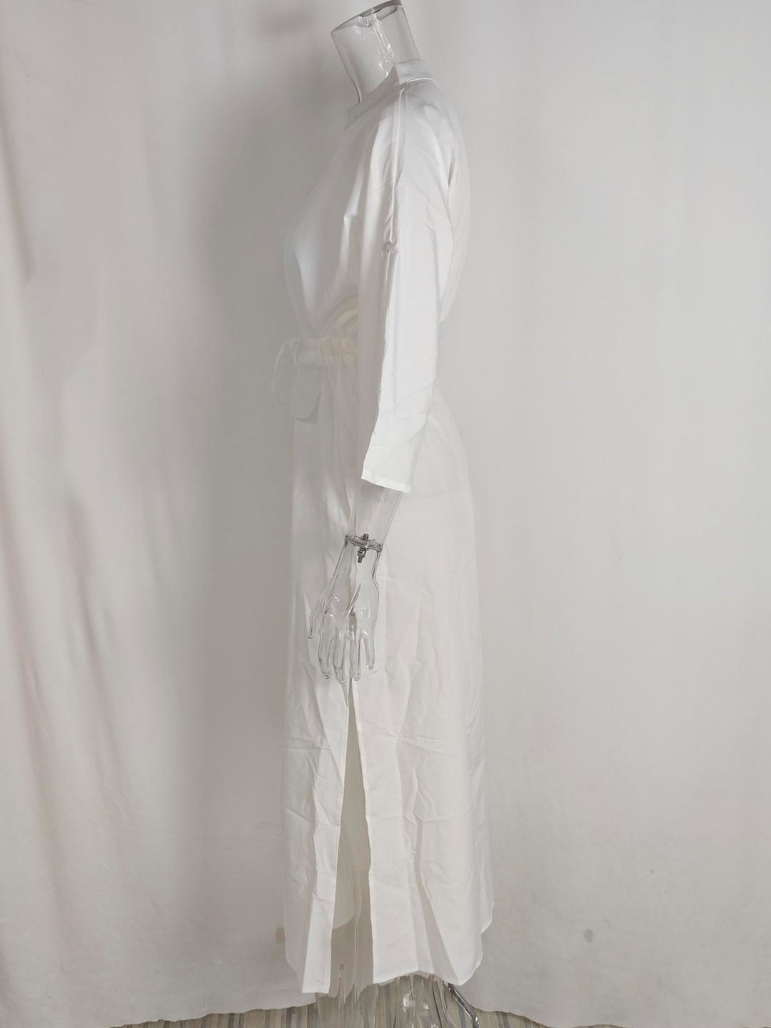 Women spring elegant Solid Maxi dress 18