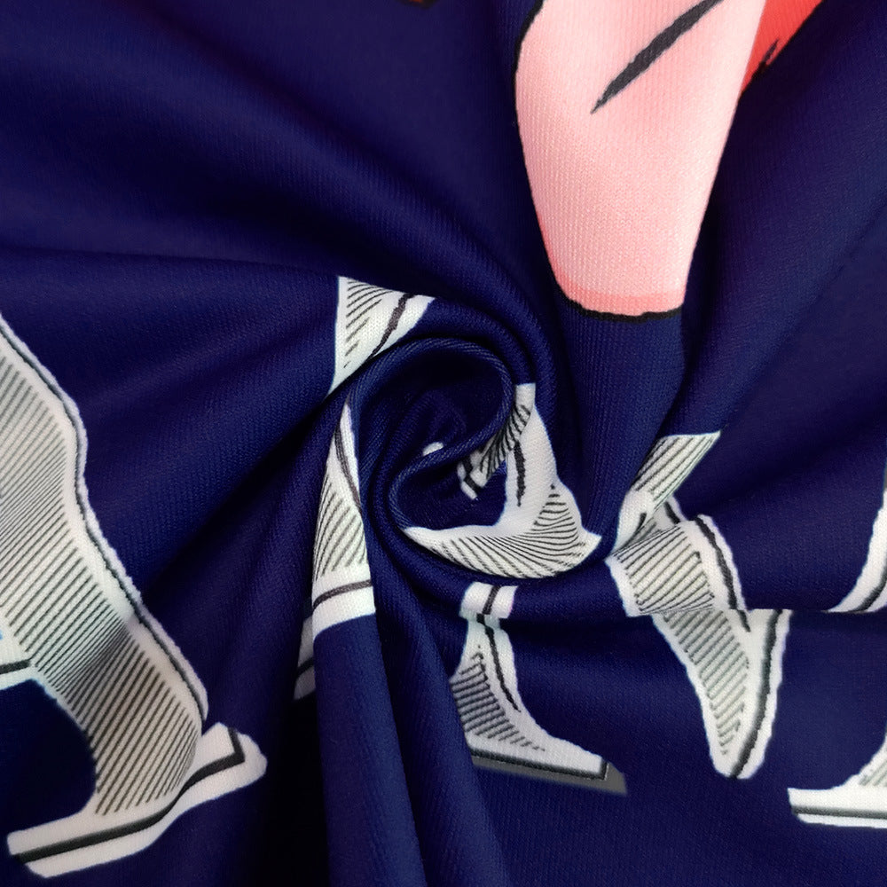 Summer Women's Tight Fitting Stretch Casual Print Shorts 41