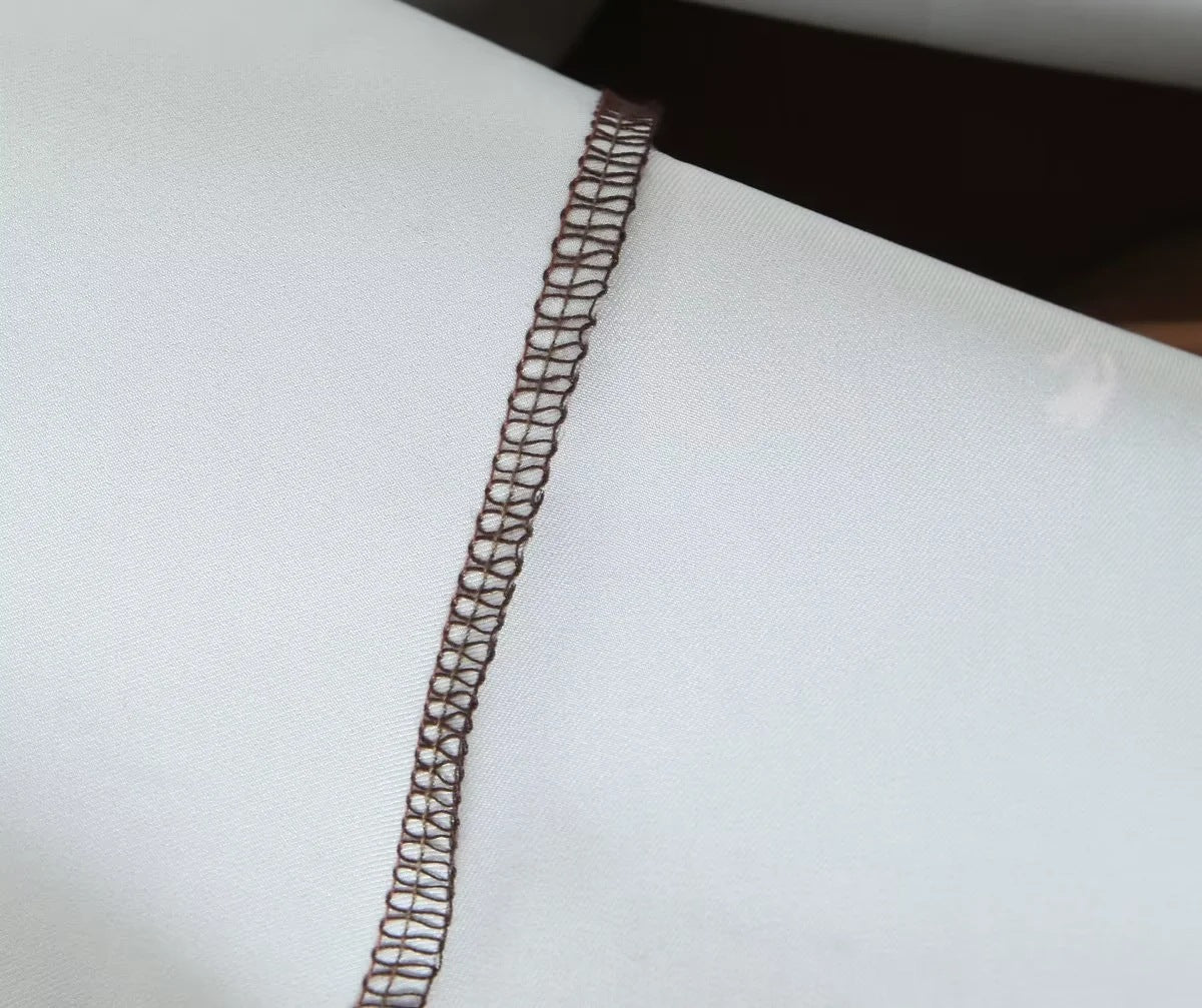 Women Summer French sexy belted pleated printed suspender dress 17