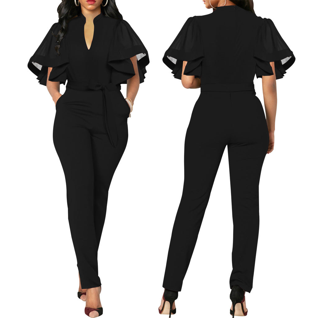 Sexy fashion tie-waist women's Jumpsuit 5