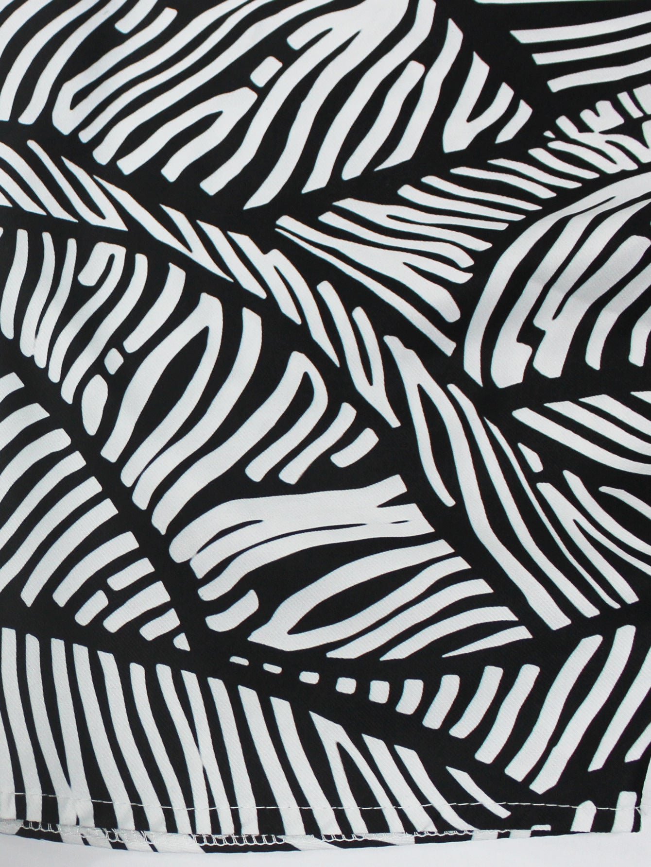 Fashionable V-Neck Black & White Contrast Dress Spring/Summer Women's Wear 11