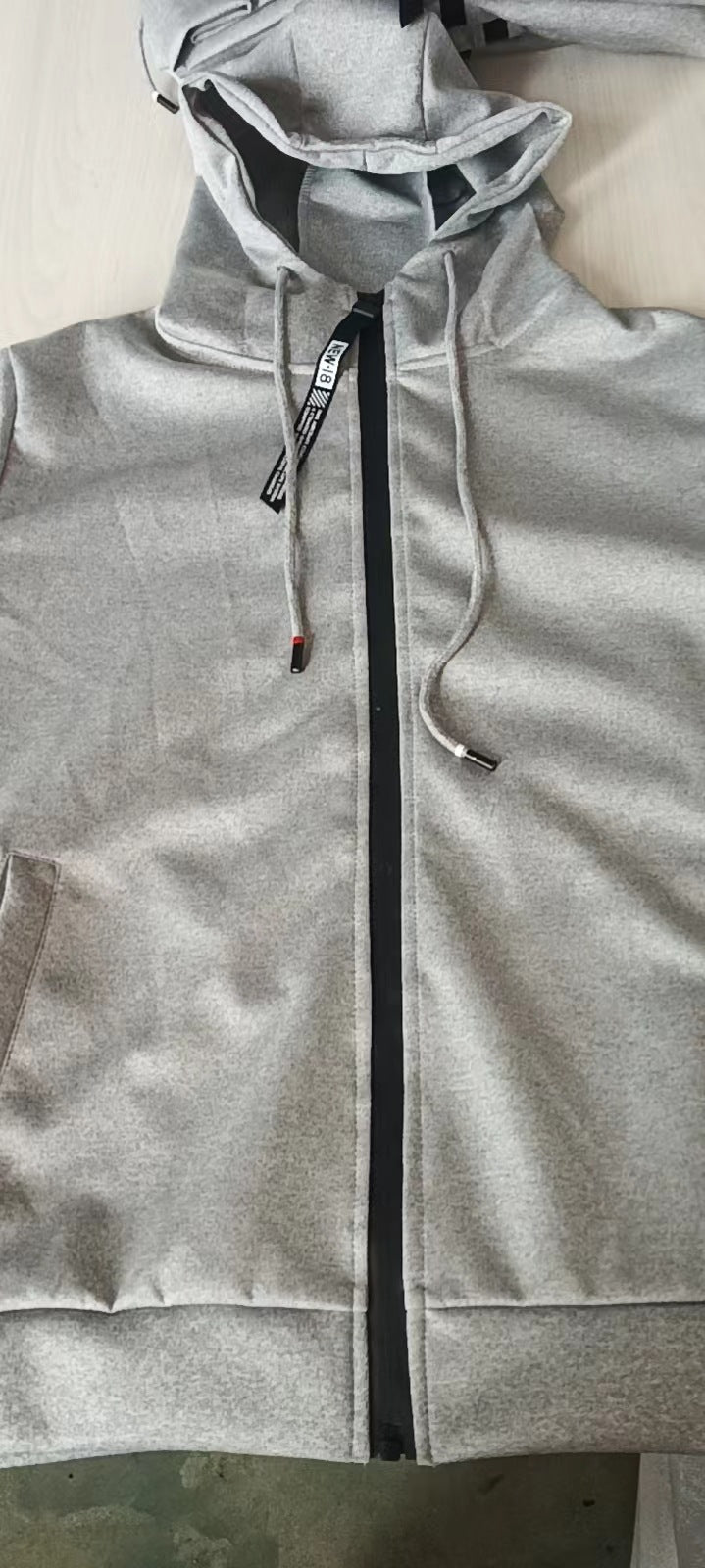 Trendy Zipper Hoodies Sweatpants Two Piece Set Men's Sports Tracksuit 24