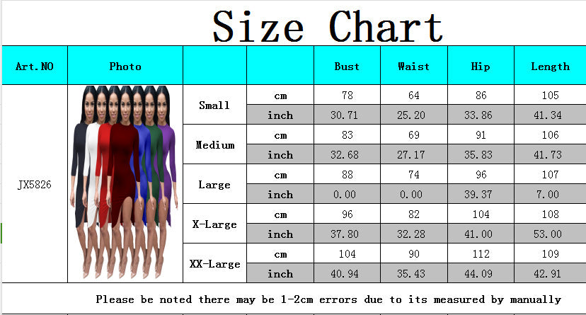 Sexy And Fashionable Solid Color Slit Women's Dress 16