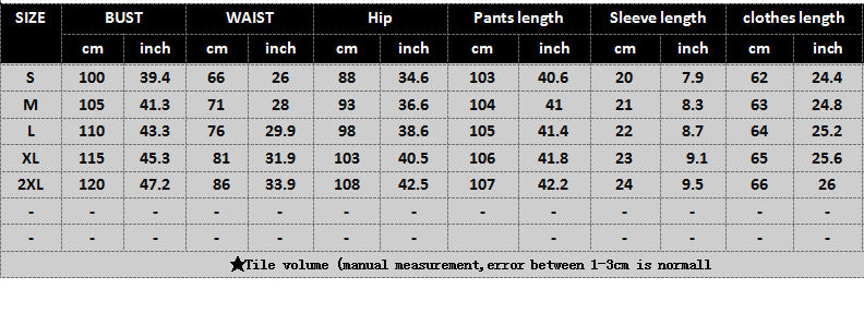 Women's Fashionable casual printed loose T-shirt and trousers two-piece set 12