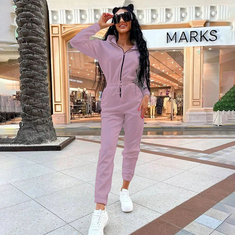 Women Deer Pu-Leather Jumpsuit 3