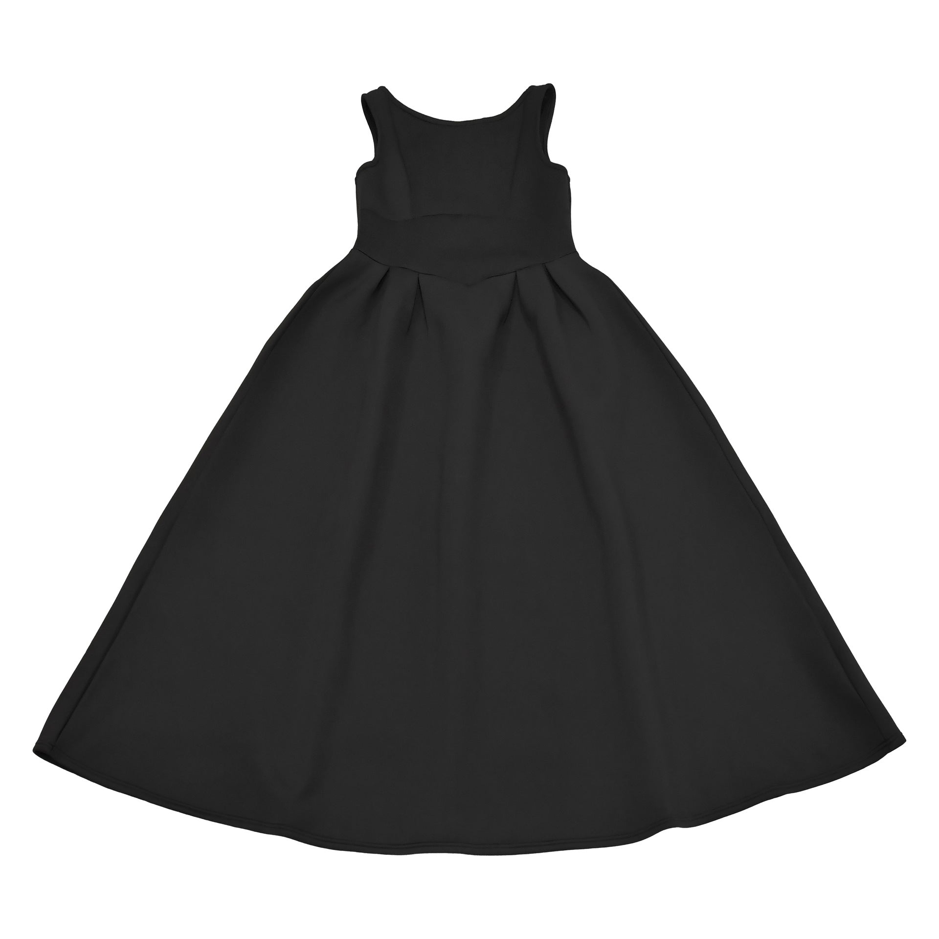 Fashionable women's Low Back retro sleeveless Backless A-line long dress 20