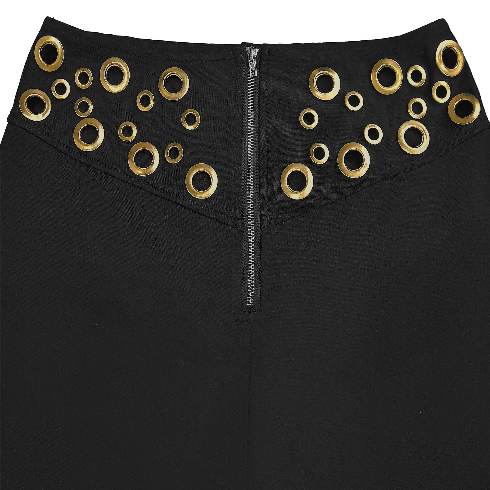 Women's Sexy Strapless Metal Buckle Fashionable Two Piece Pants Set 8