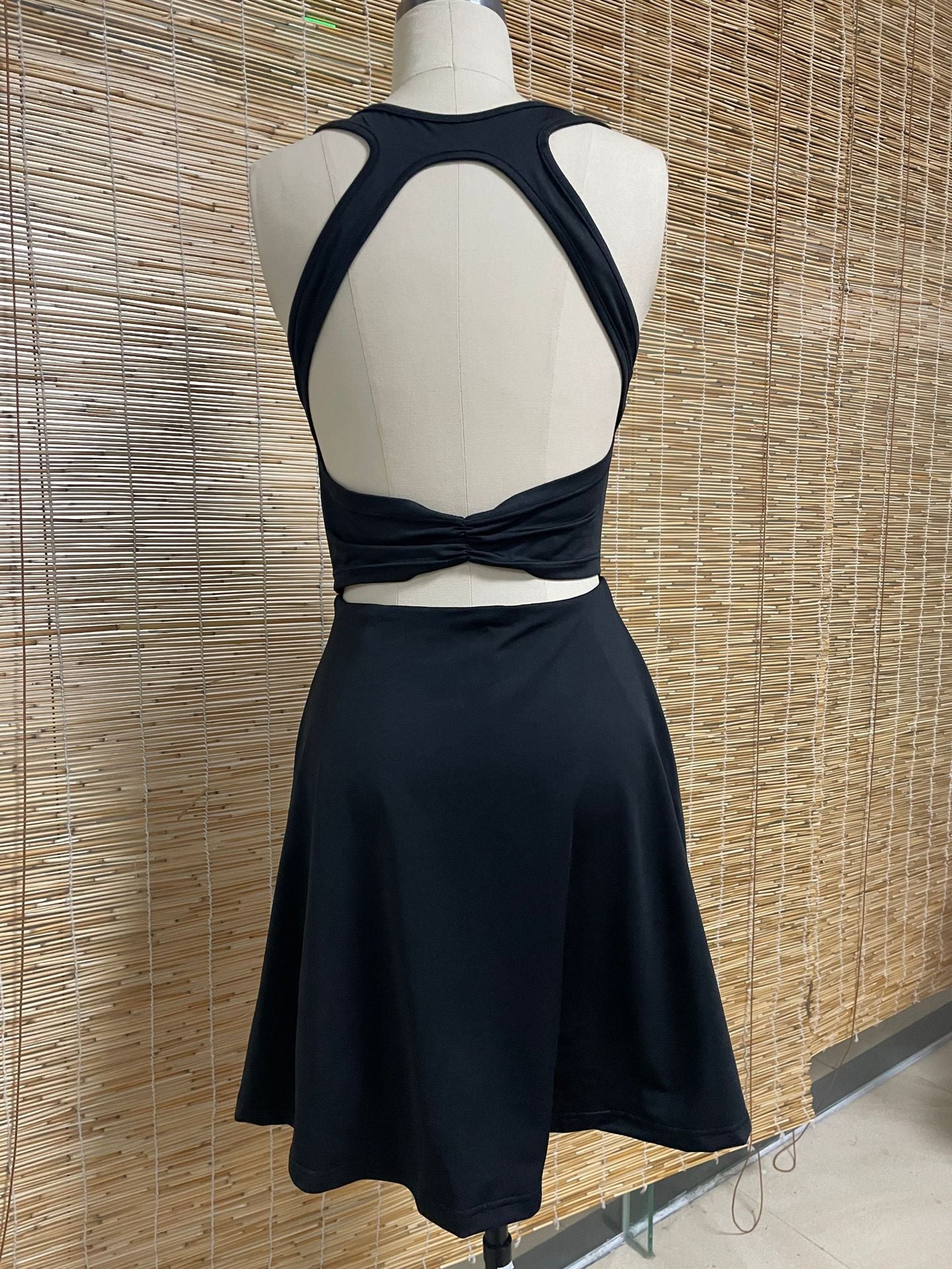 Women's High-Stretch Backless Sports Mini Dress 7
