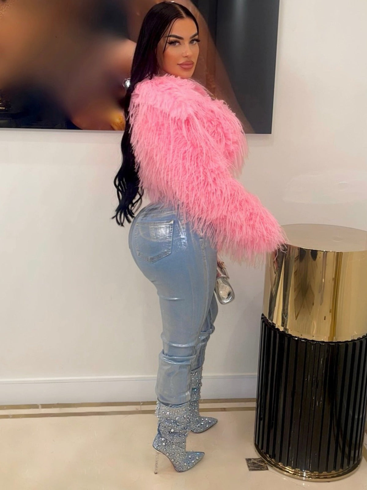 Women's Sexy Faux Fur Jacket 7