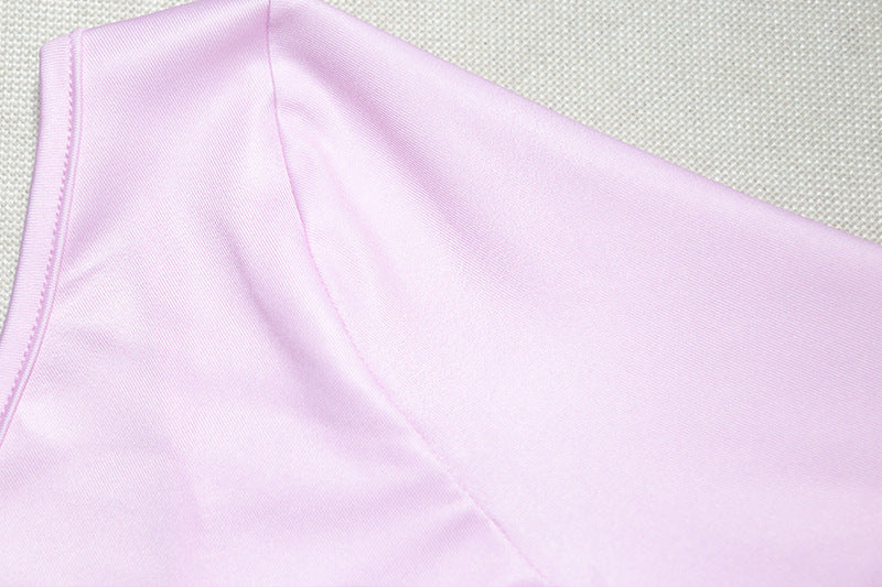 Sexy Round Neck Gradient Print Long Sleeve Slim Bodycon Women Dress 20