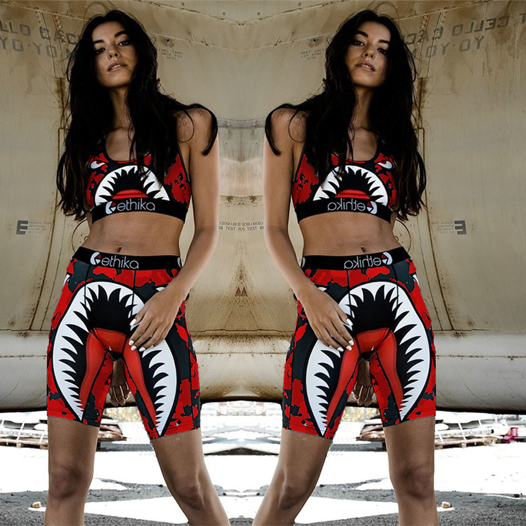 Women's Cartoon Sport Casual Suit 6