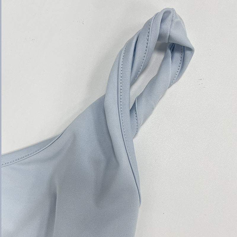 Women's Spring Solid Sexy V-Neck Low Back Bodycon Strap Dress 13