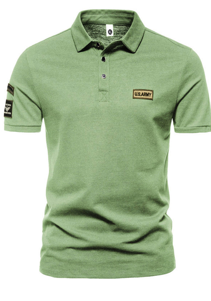 Summer Men'S Short-Sleeved Polo Shirt Casual Turndown Collar Short-Sleeved T-Shirt