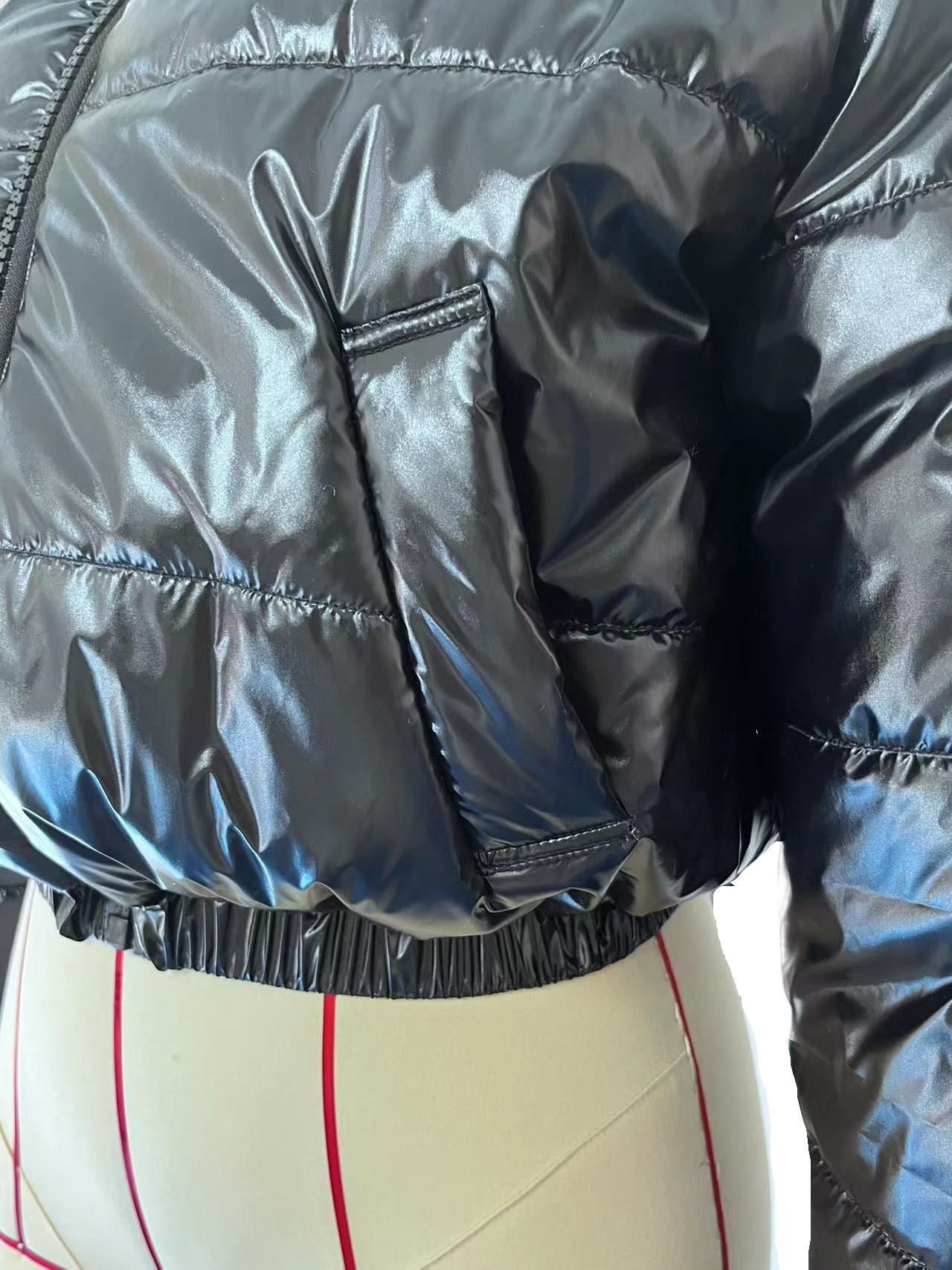 Autumn Winter Street Short Cotton-Padded Jacket Stand Collar Casual Zipper Coat 9