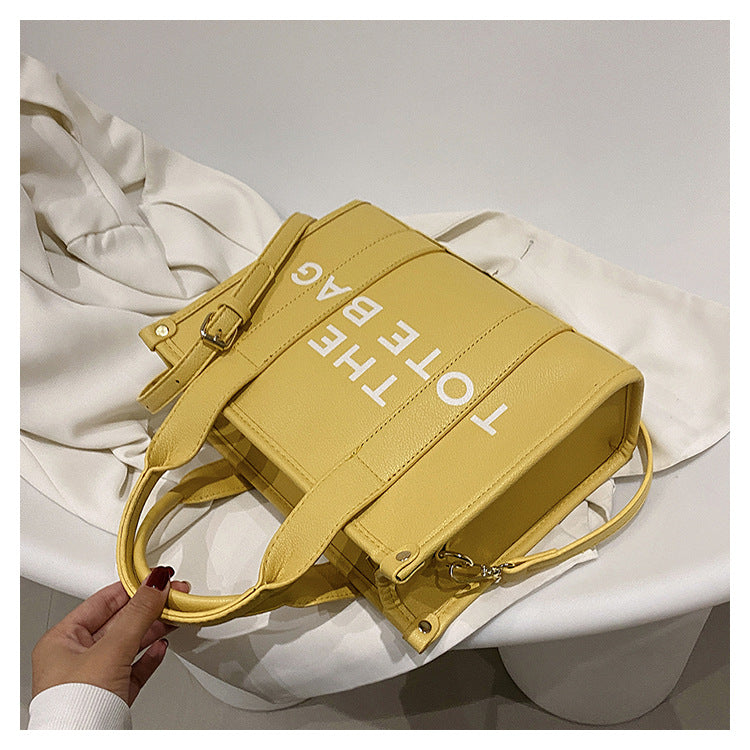 Women Printed Simple Letter Hand Shoulder Crossbody Bag 30