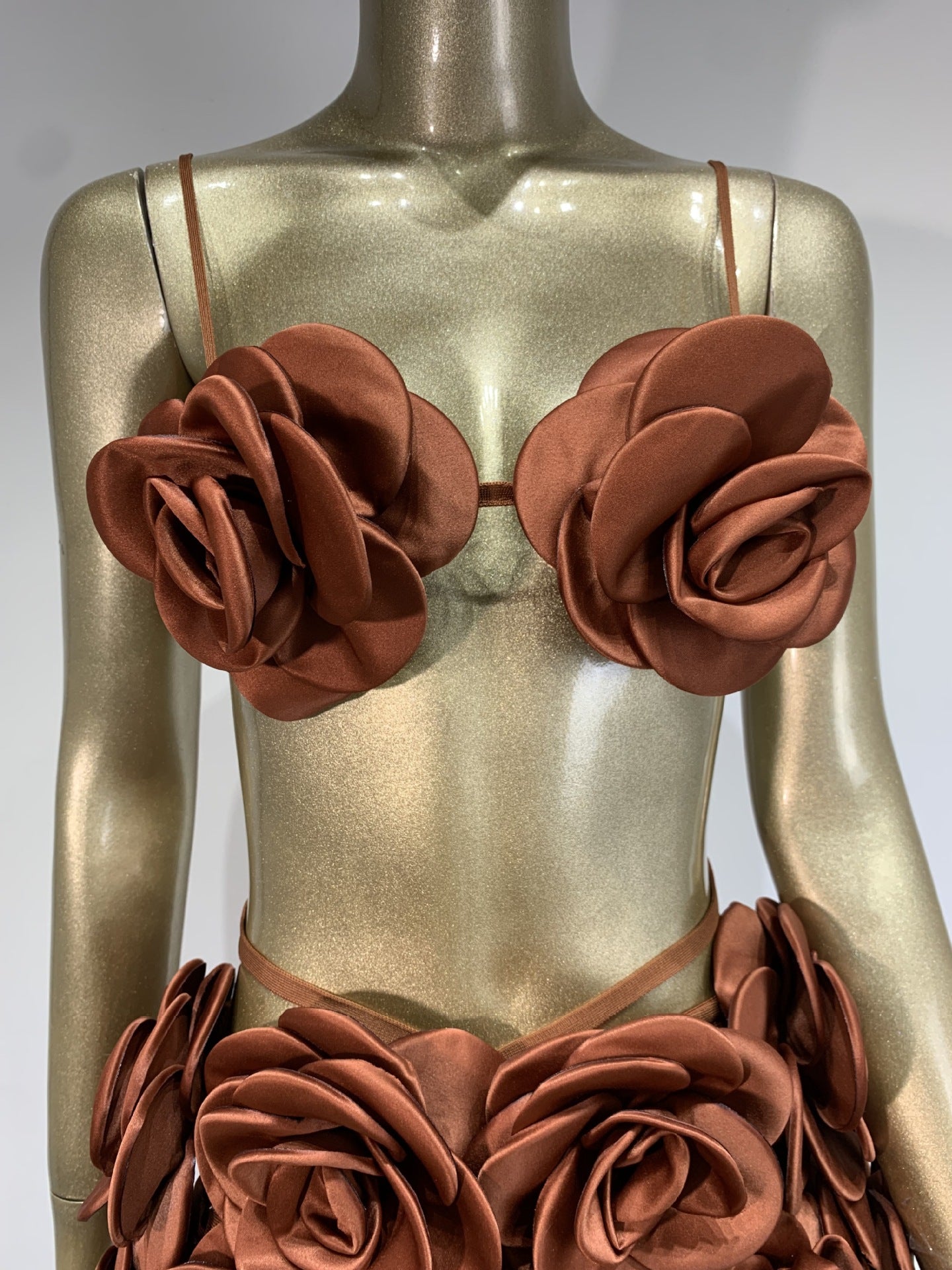 Floral Bustier Top & Long Skirt Beach Party Outfit 15