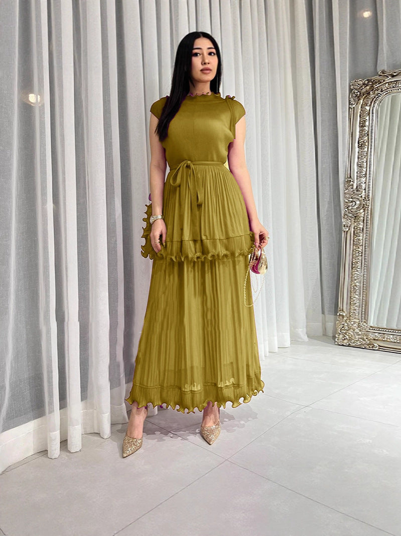 Plus Size Women's Fashion Elegant Chic Ruffle Summer Maxi Dress African Style 12