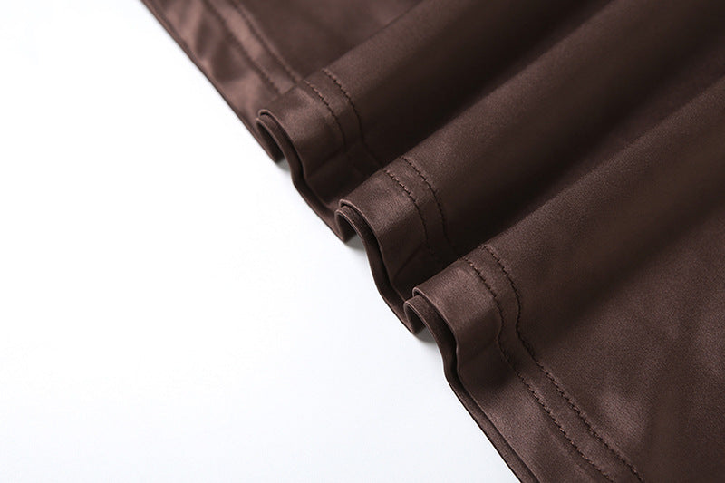 Spring Summer Sexy Low Back Lace-Up Halter Neck Solid Chic Maxi Dress 15