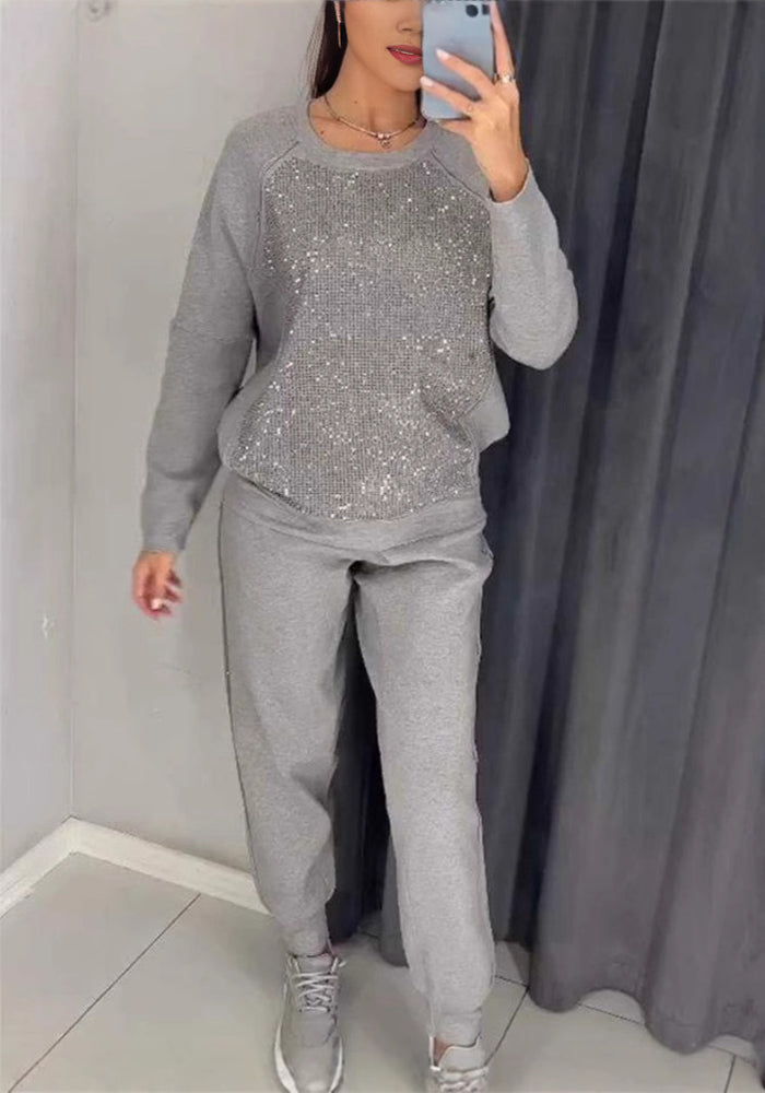 Spring And Autumn Fashion Casual Hooded Two Piece Tacksuits