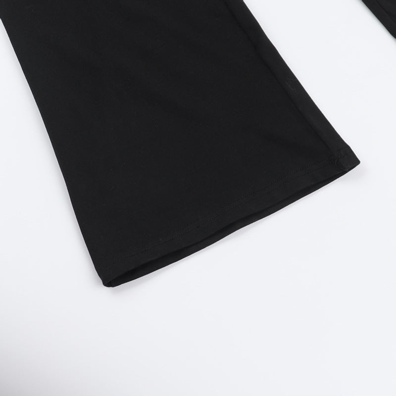 Deep V Solid Color Halter Neck Jumpsuit Autumn Slim-Fit Romper 18