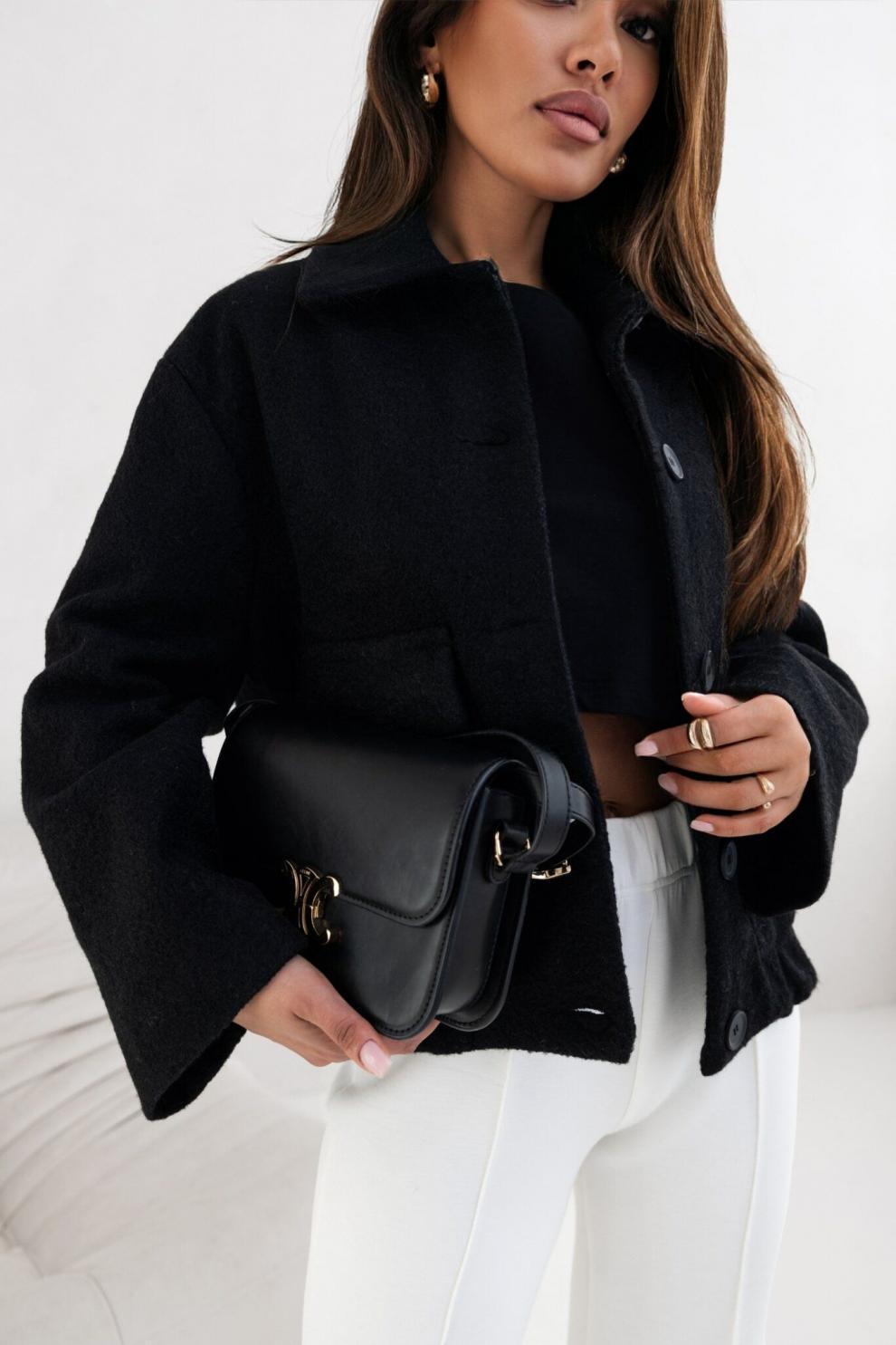 Women Solid Single-breasted Pocket Long-sleeved Jacket 5