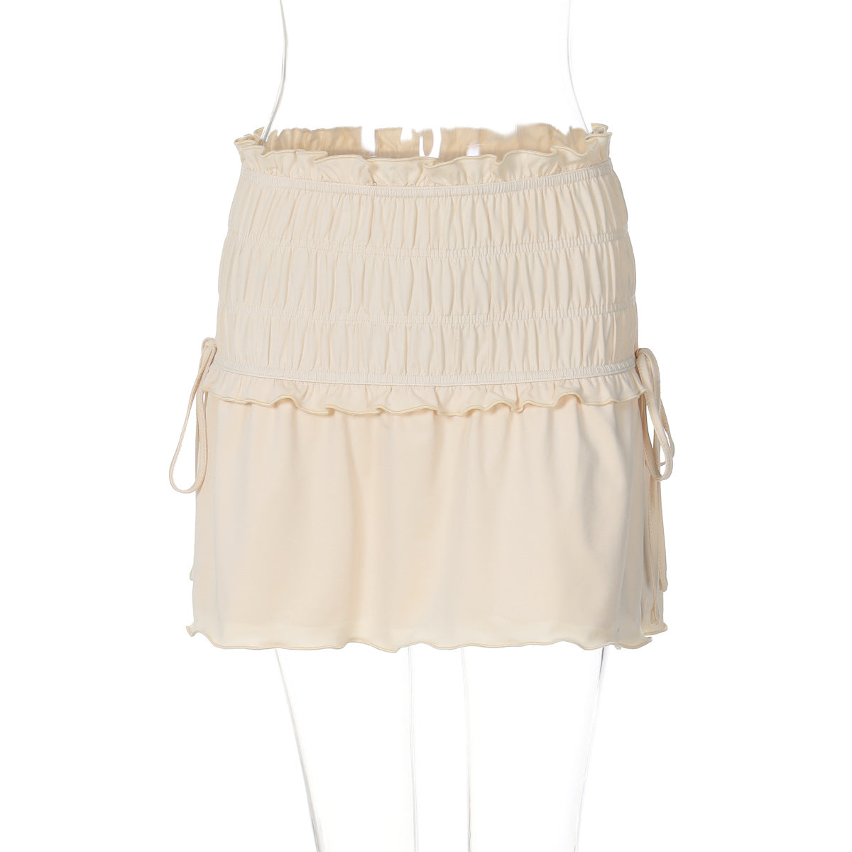 Women's Summer Sexy Ruffle Off Shoulder Long Sleeve Top Skirt Two Piece Set 6