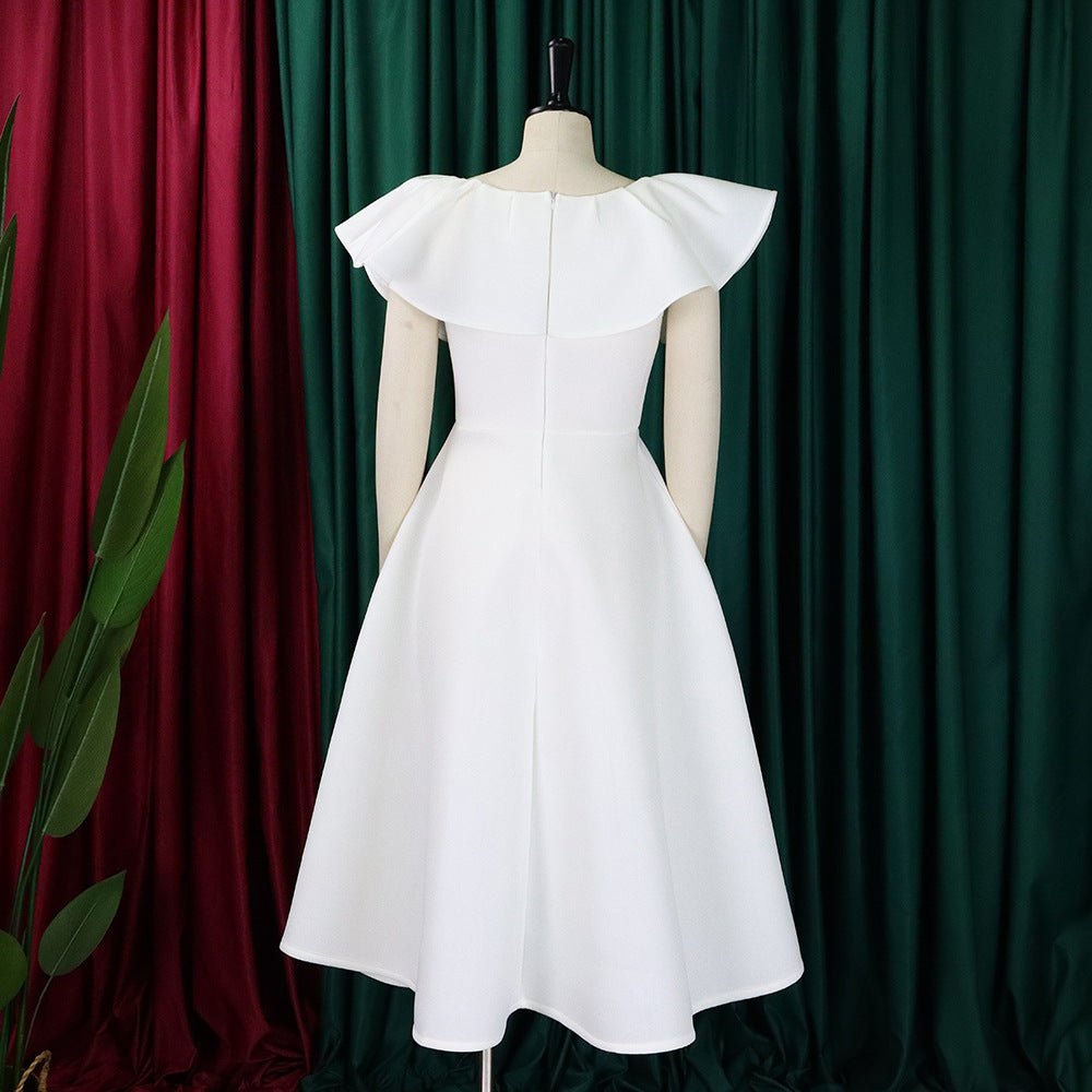 Fashionable Chic and Elegant Ruffled A-line Formal Party & Evening Dress 16