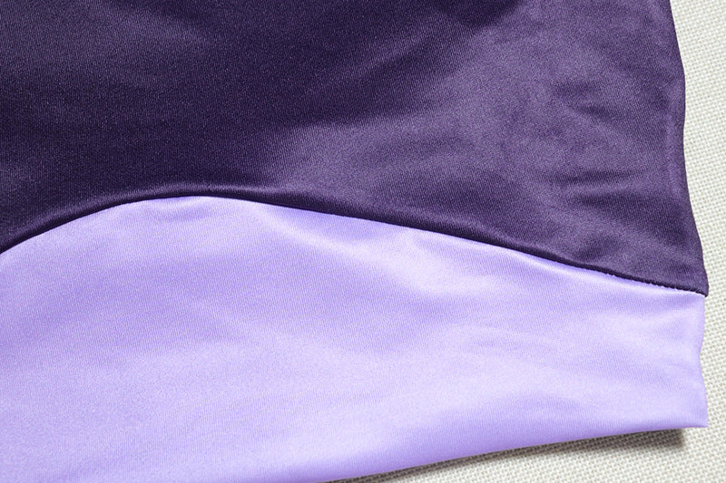 Women's Fashion Printed Sexy Sleeveless Low Back Vest Split Skirt Two-Piece Set 15