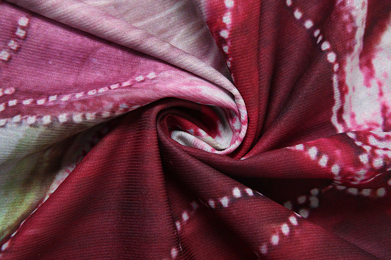 Women sexy Backless lace Halter Neck French slit dress 14