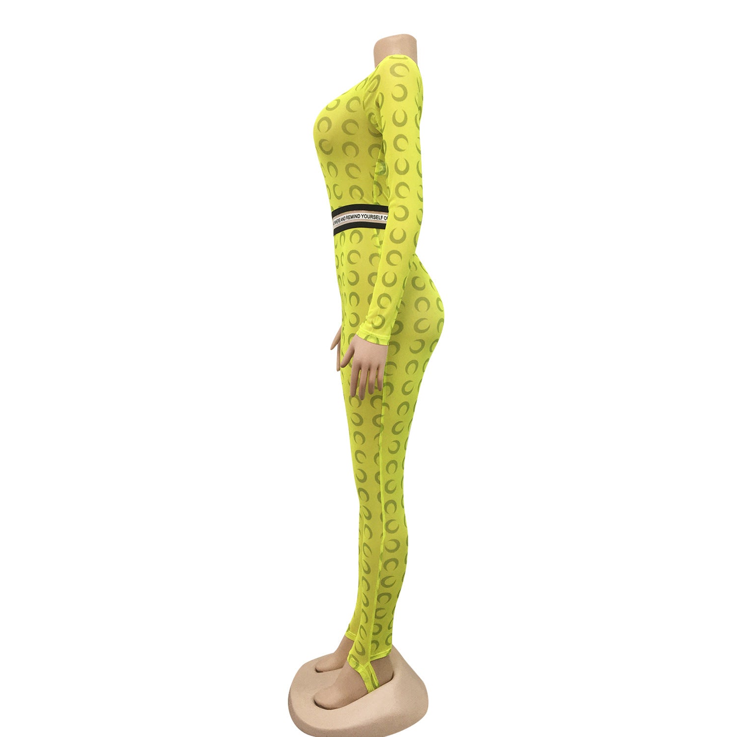 Fashionable And Sexy See-Through Mesh Nightclub Jumpsuit 29