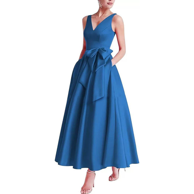Women V-Neck Sleeveless Elegant Maxi Dress（Processing time need 3-6 days） 40