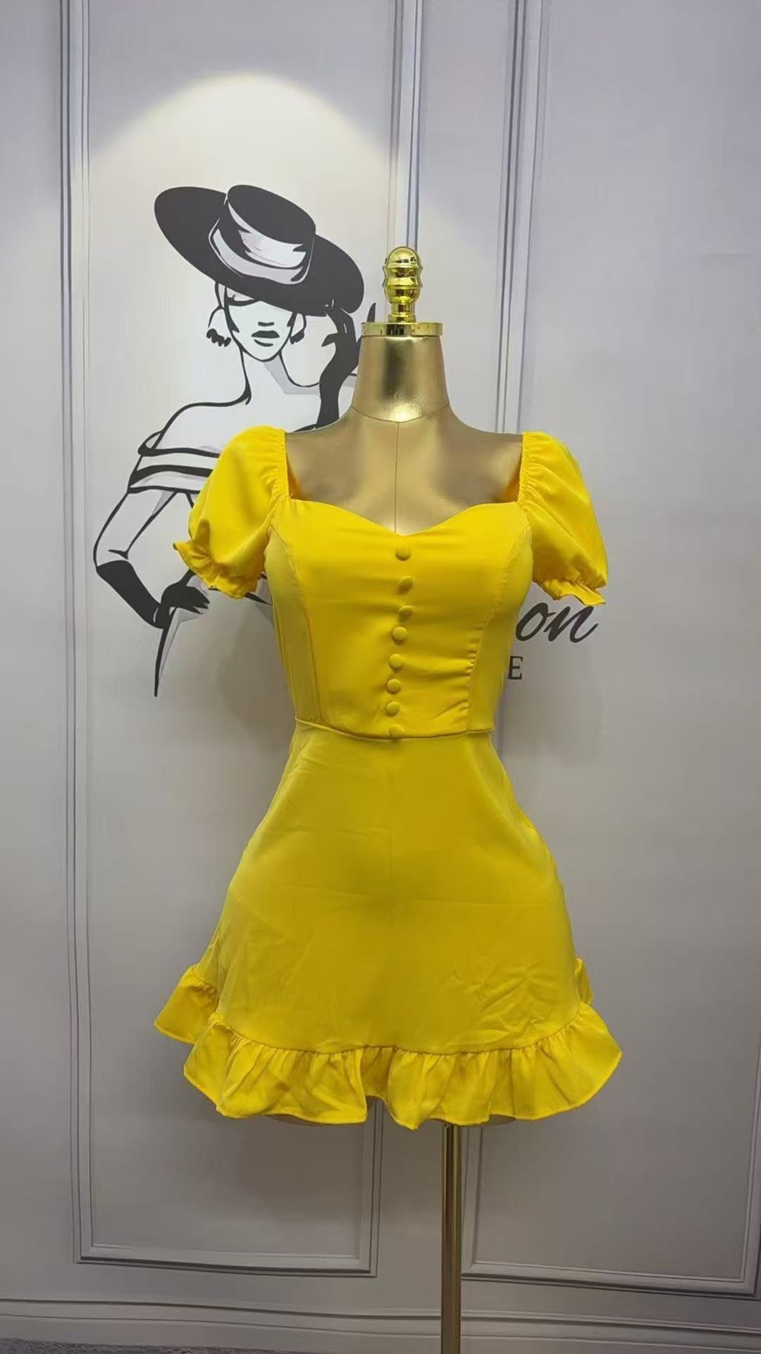 Women solid stretchy pleated lace sexy collar dress 4