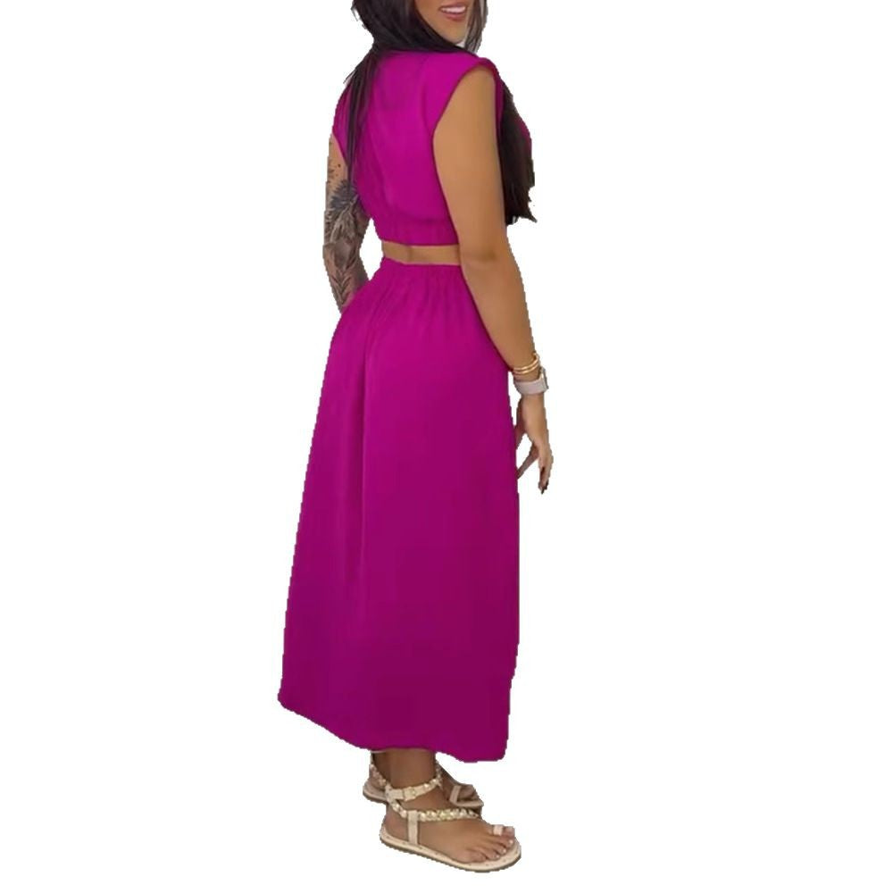 Spring women's clothing polyester Stand Collar skirt dress 8