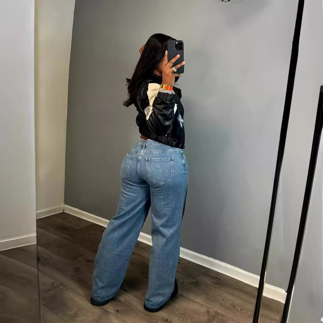 Women Loose Denim Pants 4