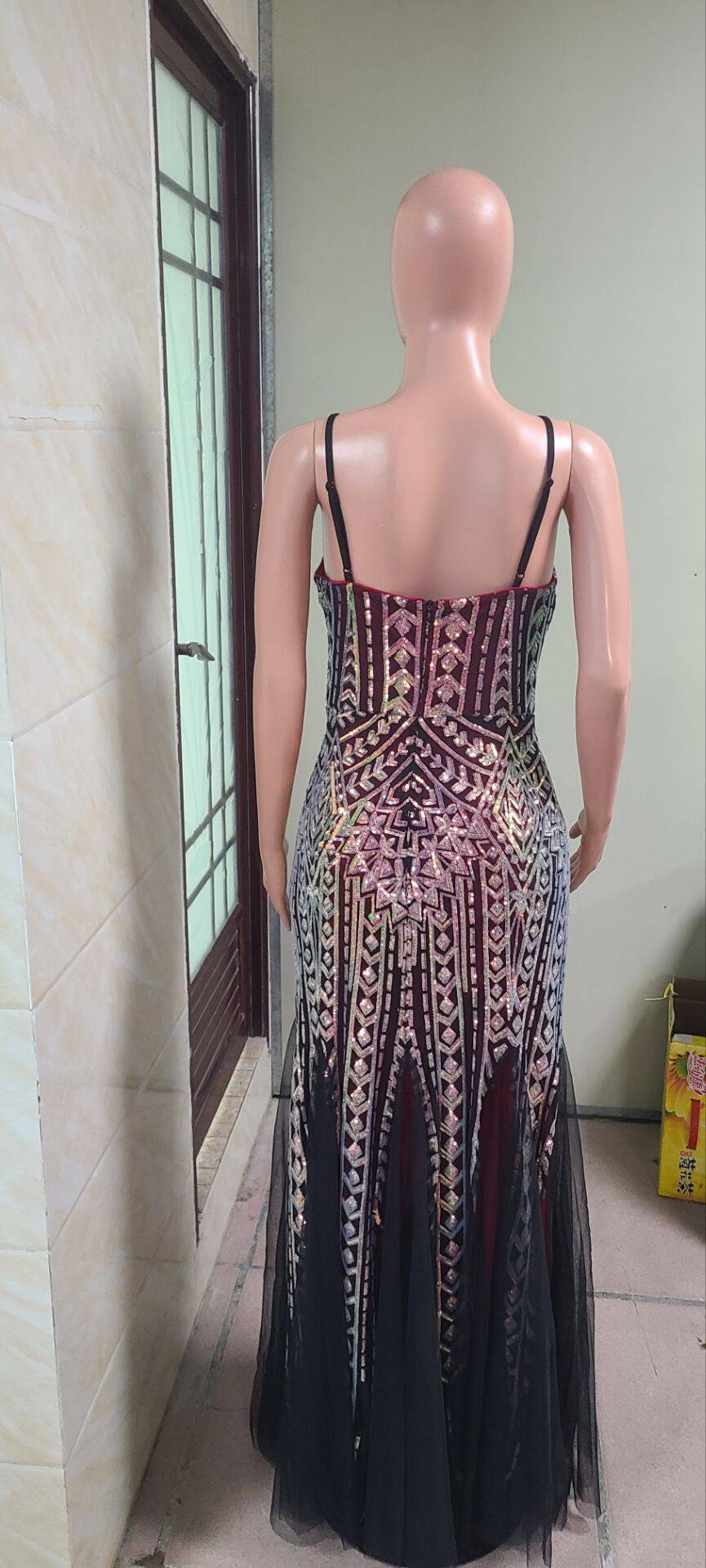 Women Sequin Sleeveless Dress Evening Dress 13