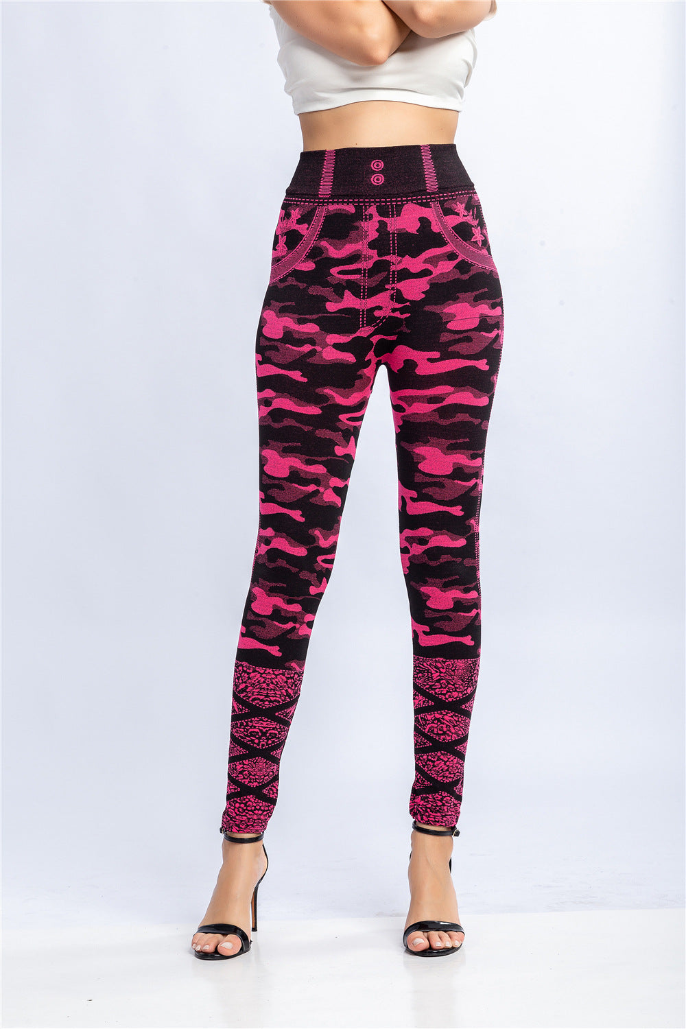 Women Sexy Camouflage Print Basic Legging
