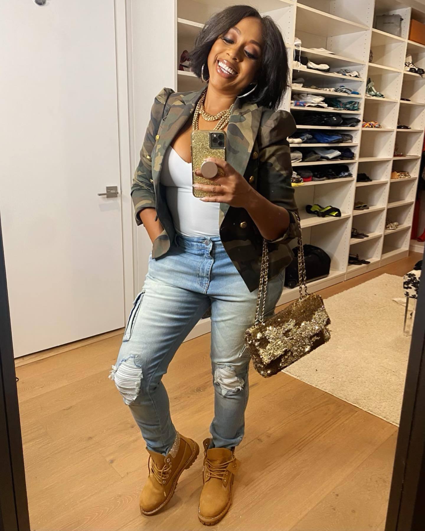 women's camouflage print blazer 4