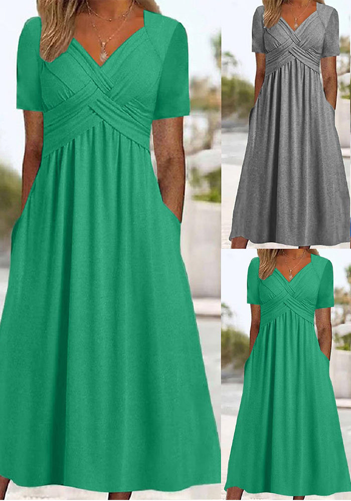 Women Summer Short Sleeve Dress