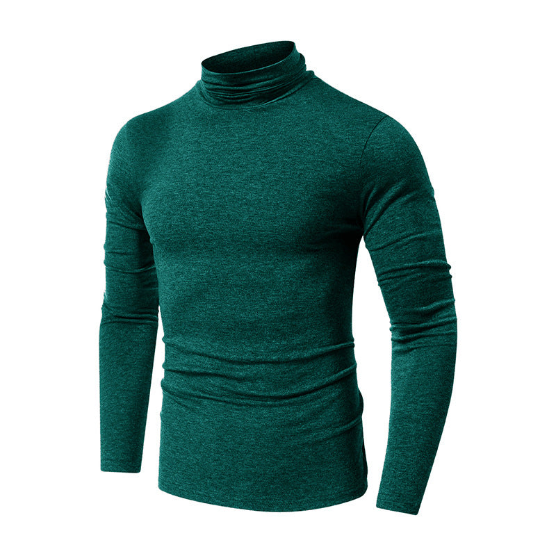 Men's Fall and Winter Turtleneck Basic Long Sleeve T-Shirt 53